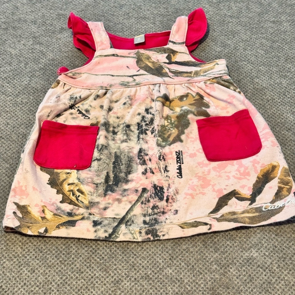 Carter's Pink and Brown Camouflage Kids Dress
